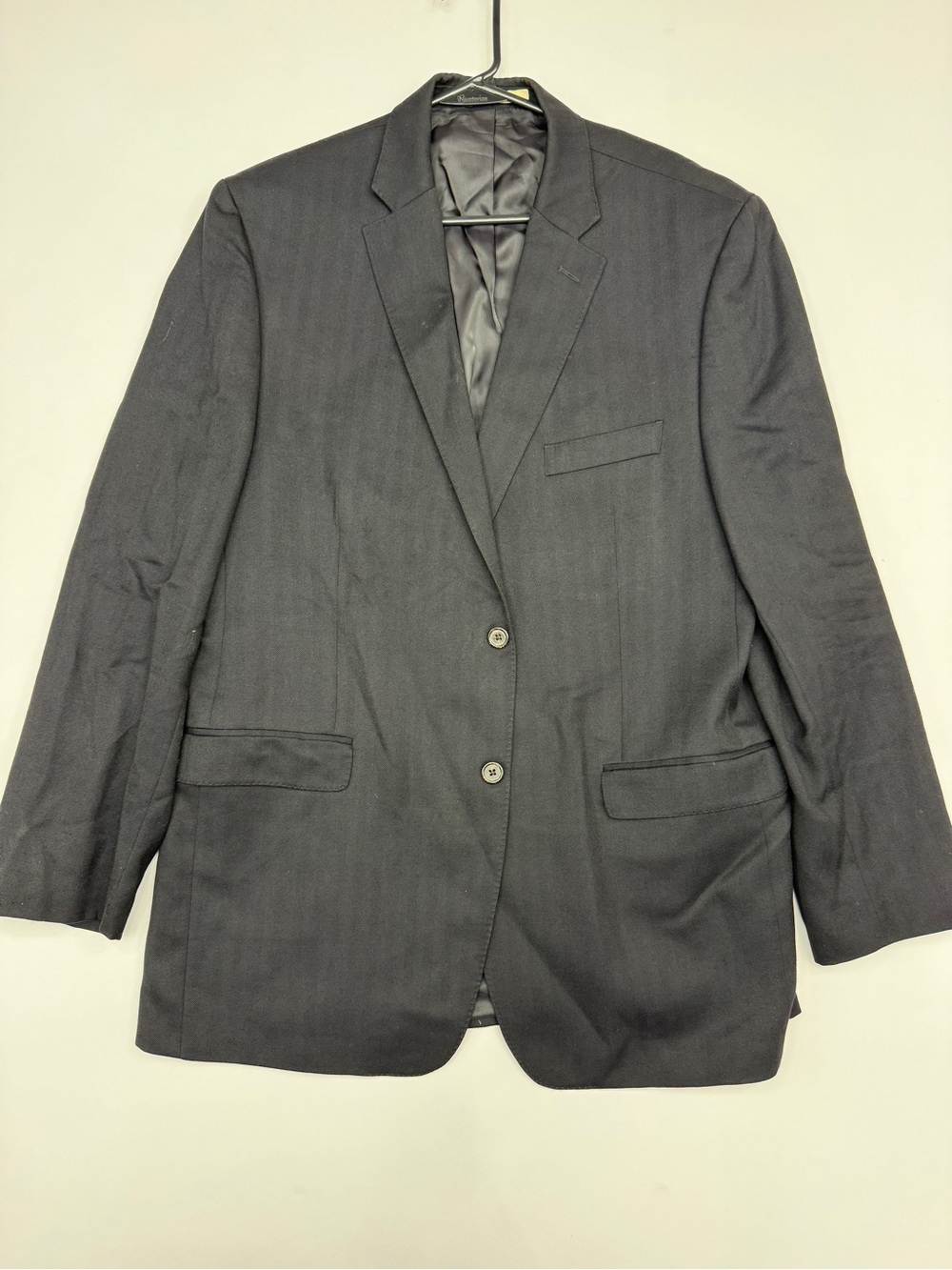Lauren Ralph Lauren Trim Fit 100% Wool Suit Jacket Blazer Black 46L